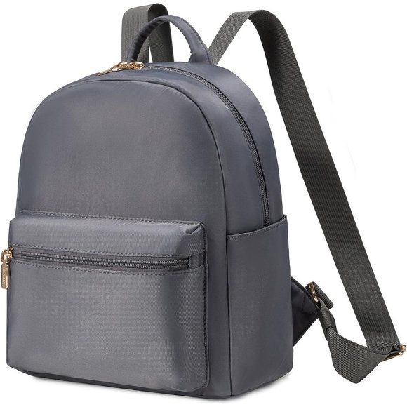 Women Dark Gray Nylon Light Weight Small Waterproof Mini Backpack main image 5